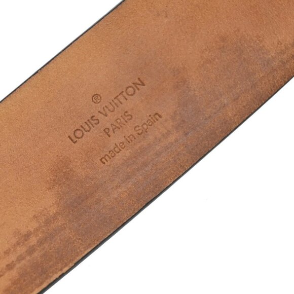 LOUIS VUITTON Logo Ceinture Utah Belt 110/44 Leather Brown GHW M6811W 30KB418 main image 13